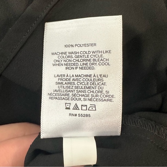 Express V Neck Blouse (Black) XL - Picture 5 of 5